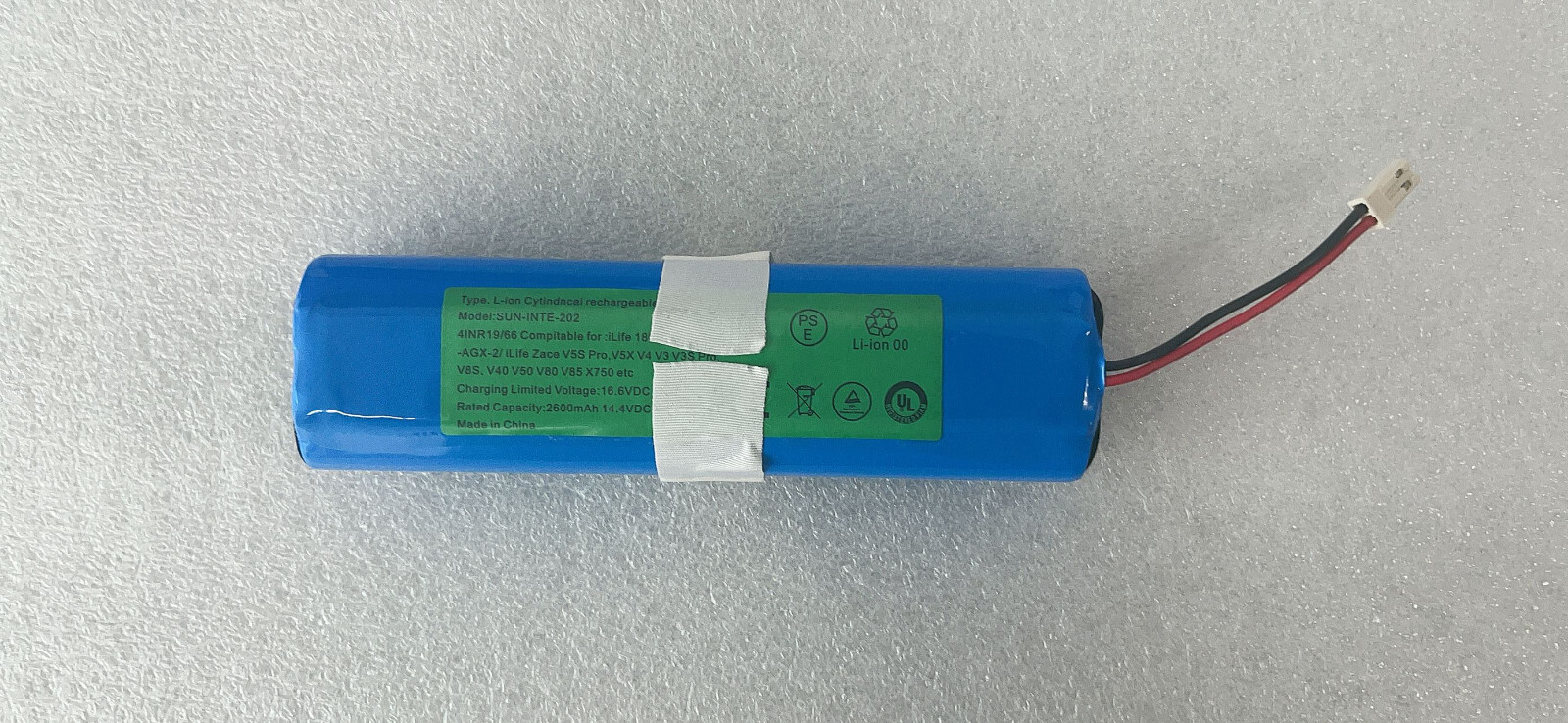 New Battery for ILIFE V3s Pro, V5s Pro, V8s, V50, V55, X750 Robot Vacuum