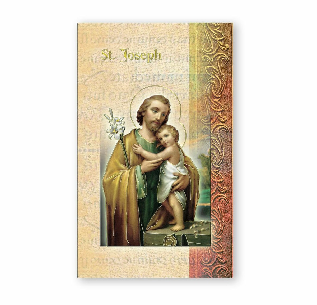 y*k様 Saint-Joseph 2019 Saint St Joseph - Biography, prayer, Feast Day, etc Folder Card
