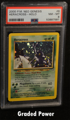Neo Genesis Unlimited Heracross PSA 8 HOLO (7581) 6/111 Pokemon | eBay
