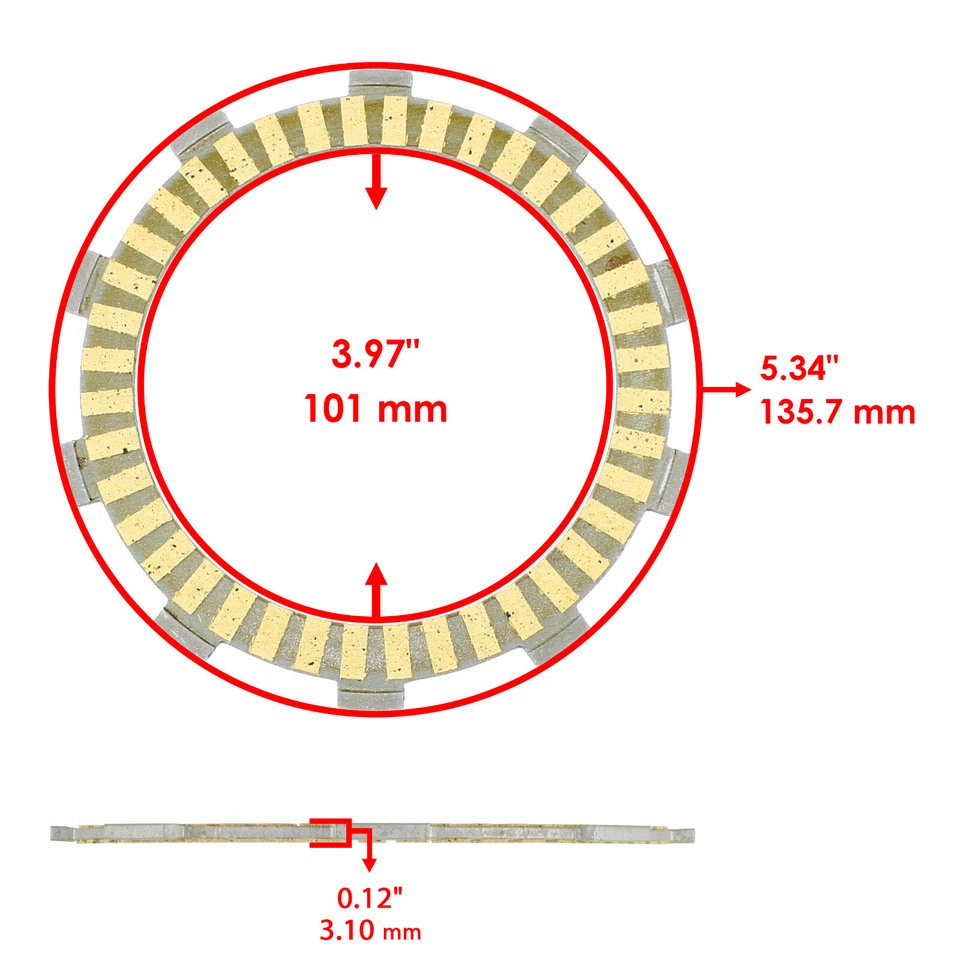 Clutch Friction Plates Gasket Springs Kit for Suzuki GSXR750 GSX-R750 2000-2003 Foto 2 de 4
