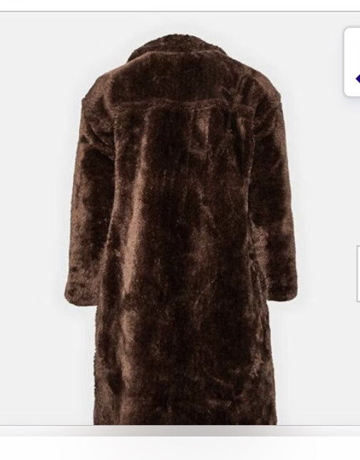 NWT SIZE 18 MISGUIDED LOVELY BROWN TEDDY BEAR COAT eBay