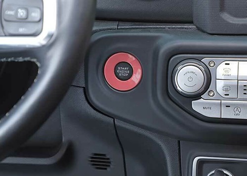 For Jeep Wrangler JL 2018-2024 Light Pink Start Button One-Click Switch Cover - 第 7/10 張圖片