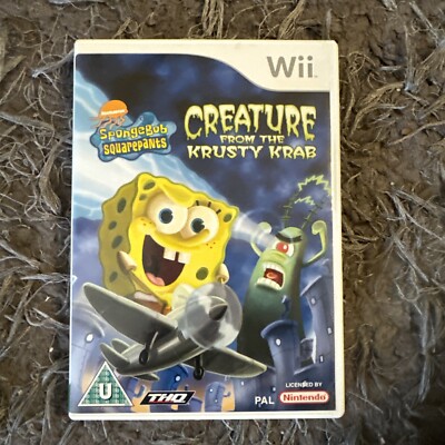 SpongeBob Schwammkopf Creature from the Krusty Krab Nintendo Wii 2006 Spiel