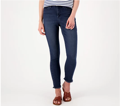 Laurie Felt Ankle Skinny Classic Clean Jeans (Dark Vintage, Petite 2) A518630 - Picture 1 of 1