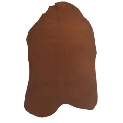 Peau de croûte de cuir de porc velours VELVET - MARRON - Photo 1/2