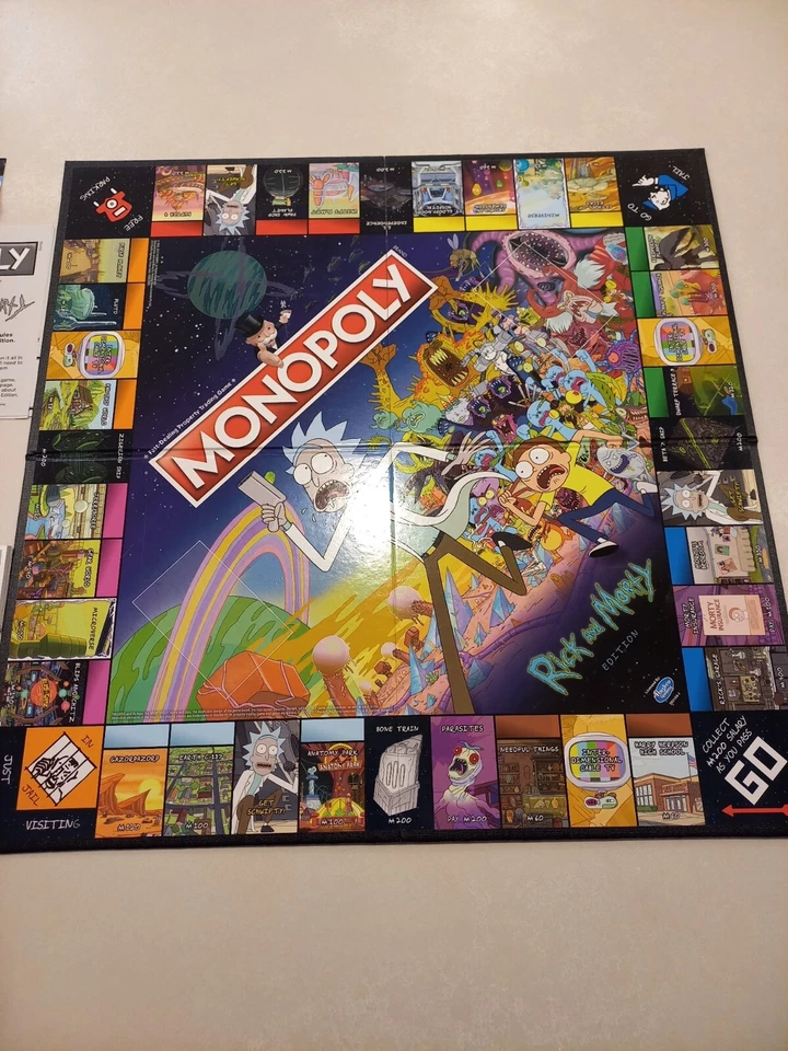 Monopoly Rick And Morty Adult Swim Edición Limitada Juego de Mesa Hasbro Completo Foto 3 de 4