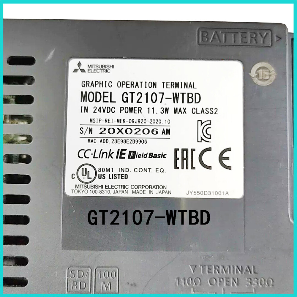 ONE MITSUBISHI Factory wholesale GT2107-WTBD Touch Panel