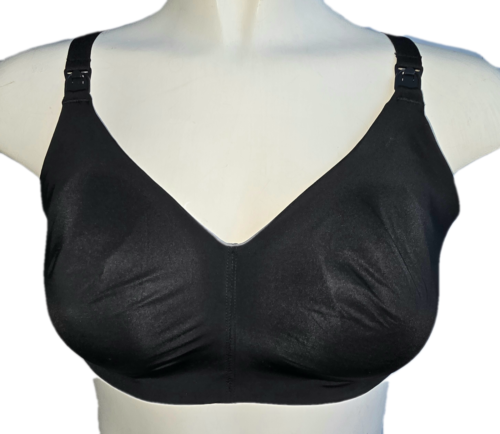 Sujetador de lactancia M&S negro flexible sin aros copas desenganchables 38-42 A-H - Imagen 7 de 17