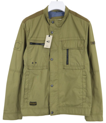 Camel Active Jacke Herren (Eu) 54 Dünn Reißverschluss Taschen Halb Gefüttert