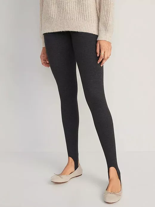 Old Navy Women L High-Waisted CozeCore Heathered Performance