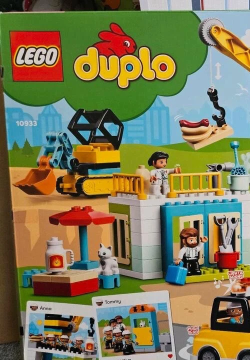 Lego Duplo 10933 Tower Crane & Construction Building Kit 123 Pcs Toddler Toy Set - Image 3 of 4