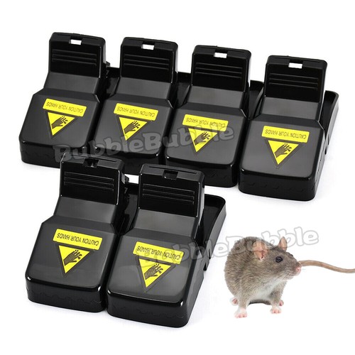 6X Plastic Mouse Traps Reusable Mice Rat Snare Catcher Rodent Indoor Catch - Picture 2 of 9