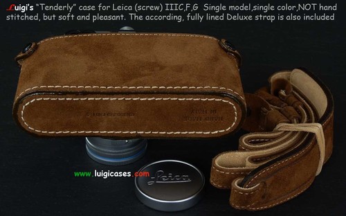 LUIGI NEW TENDERLY CASE for LEICA IIIG-IIIF-IIIC,FULLY LINED STRAP+DHL INCLUDED - Picture 4 of 5