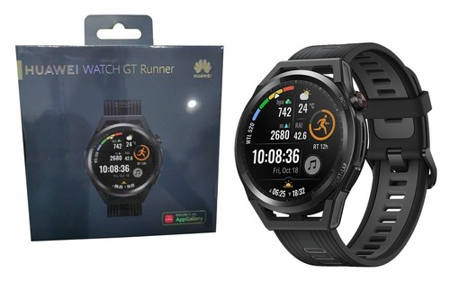 HUAWEI WATCH GT Runner 46mm GPS Smartwatch (Black) - Dual-Band Five-System  GNSS 6941487240272 | eBay
