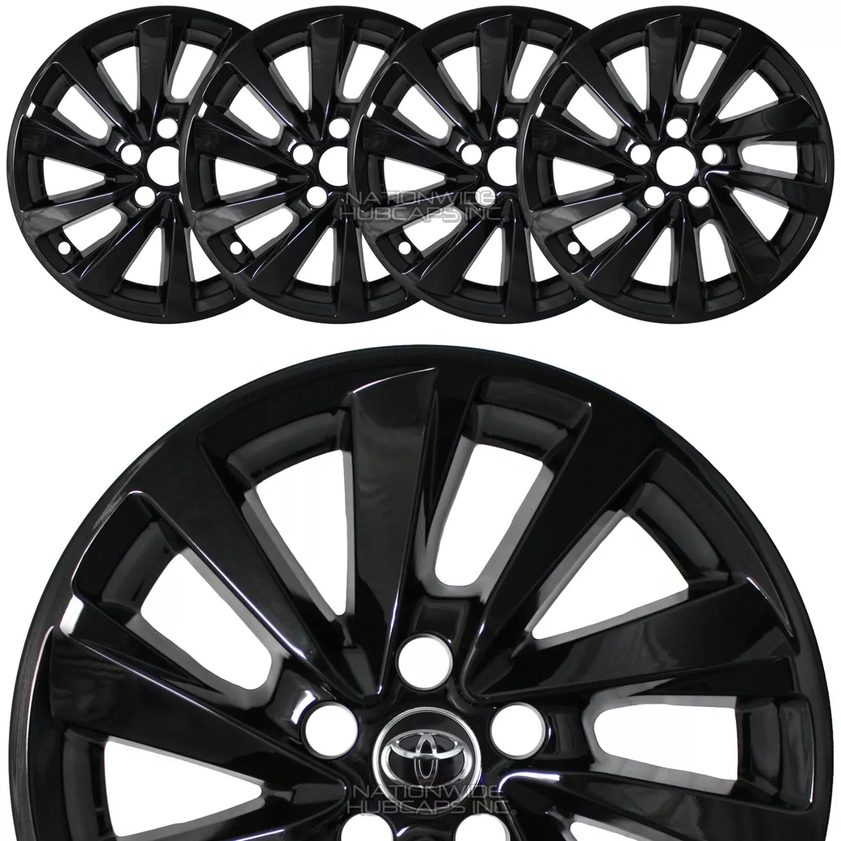 4 fits Toyota Camry LE 2021 2023 Black 17