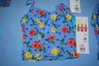 WOMENS GIRLS ~ SWIMSUIT / BATHING SUIT ~ BLUE w/ FLOWERS ~ NEW With TAGS  (LOT) — photo 5