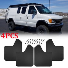 For Ford E150 E250 E350 4pcs Econoline Van Rally Mud Flaps Splash Guard Mudguard For Ford E150 E250 E350 4pcs Econoline Van Rally Mud Flaps Splash Guard Mudguard