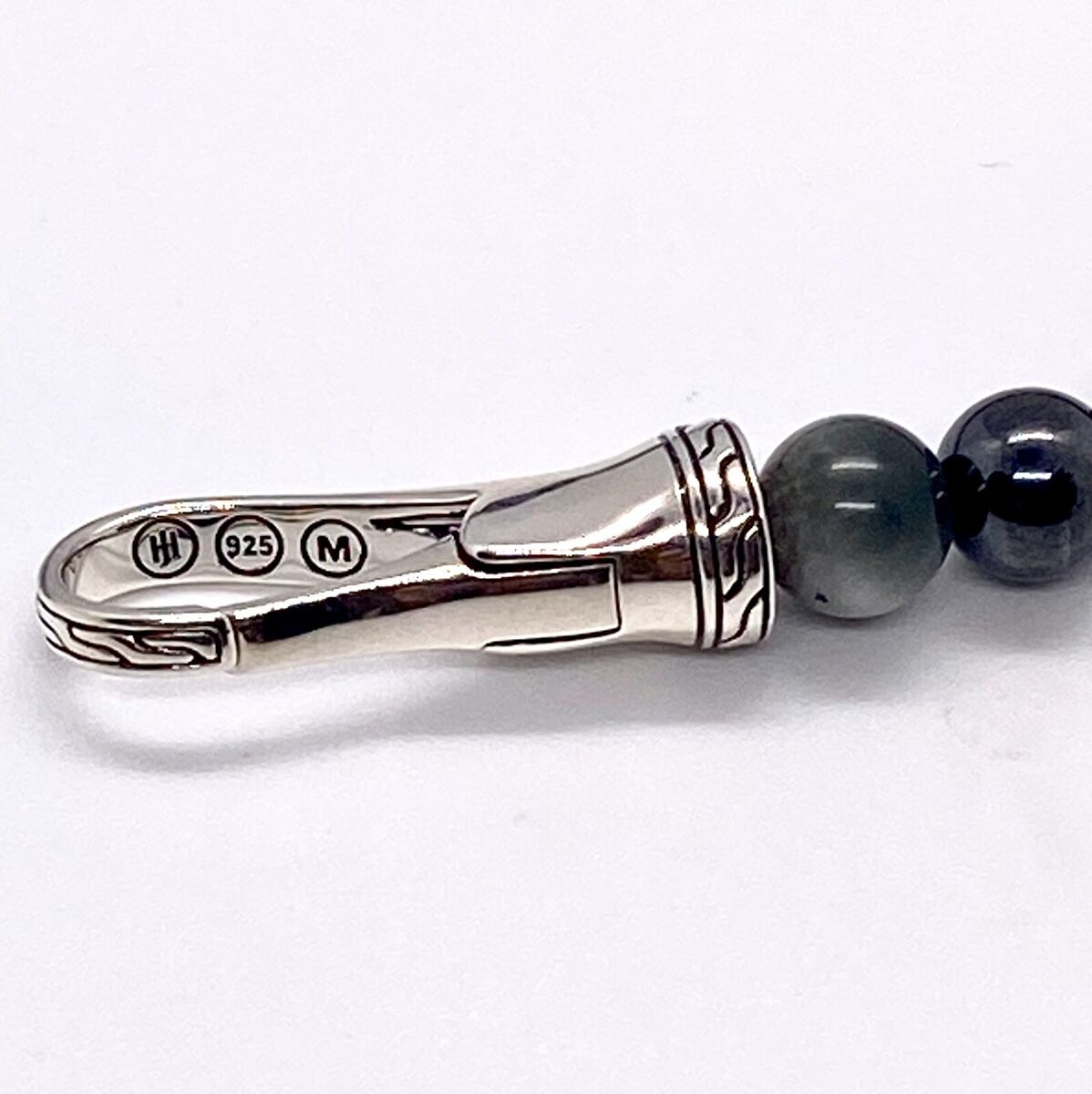 JOHN HARDY Classic Chain Beaded Onyx Eagle Eye Hematite JOHN HARDY Classic Chain Beaded Onyx Eagle Eye Hematite