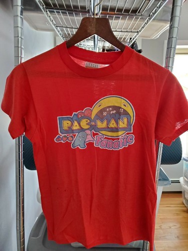 T-shirt vintage Pac Man Fever taille Petit Pacman années 80 nostalgique réel s - Photo 1/9