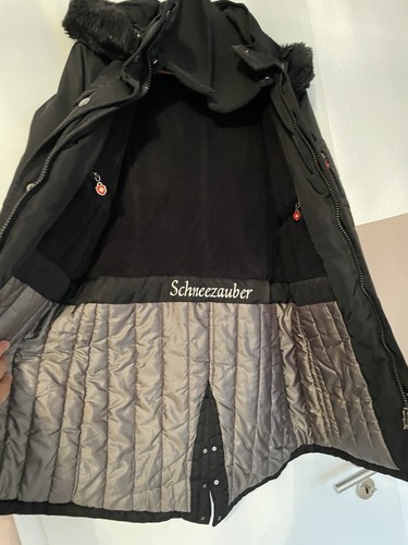 WELLENSTEYN Winter- Jacke Gr. M SCHNEEZAUBER Damen Parka Kapuze Schwarz - Bild 4 von 5