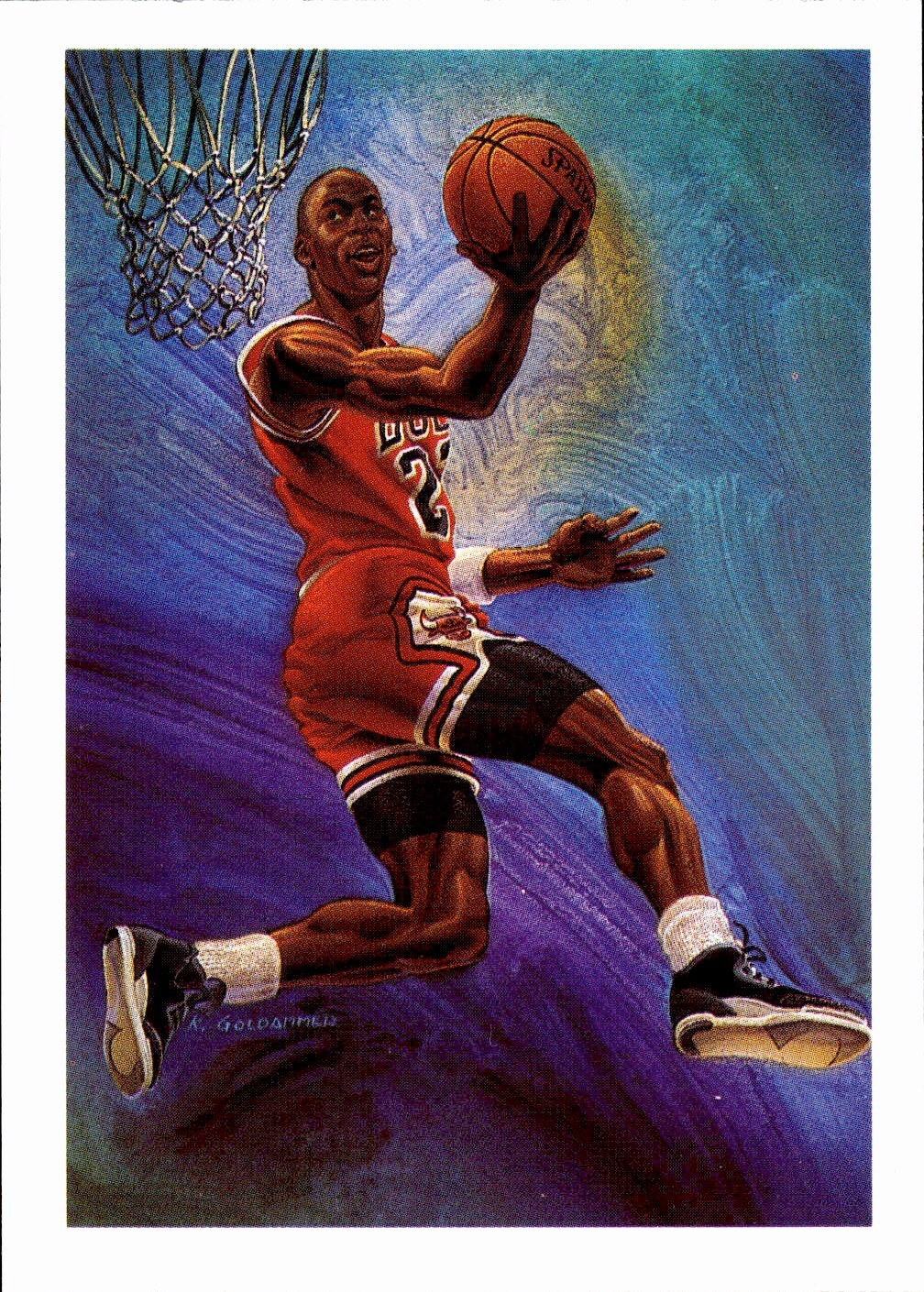 🏀 1990-91 NBA Hoops #358 Michael Jordan - Team Checklist - Bulls