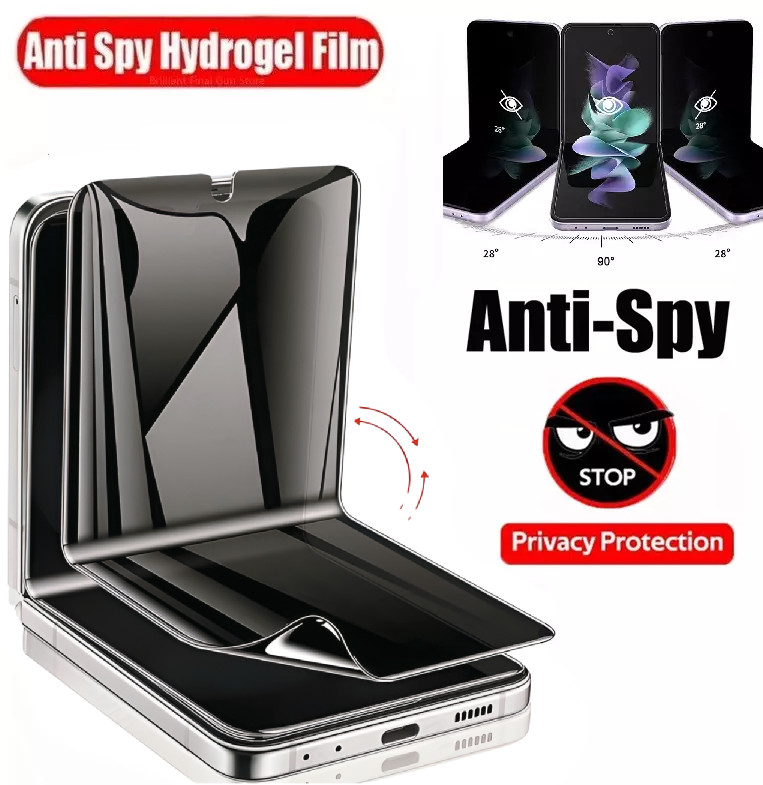 Anti-Spy Blickschutz Hydrogel Panzerfolie für Samsung Galaxy Z Flip 3 4 5 6