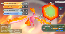 Pokemon Let's Go Pikachu/Eevee 6IV Max AV Shiny Moltres