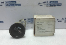 ENM T55B2A Panel Hour Meter 115V 60Hz 2.68 In Round 0-9999 20Vac