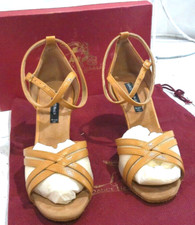 Shoes Dance Naturals Sophia Capretto Tan Ballroom Dance 2.5" Heels Sz 6.5 NEW