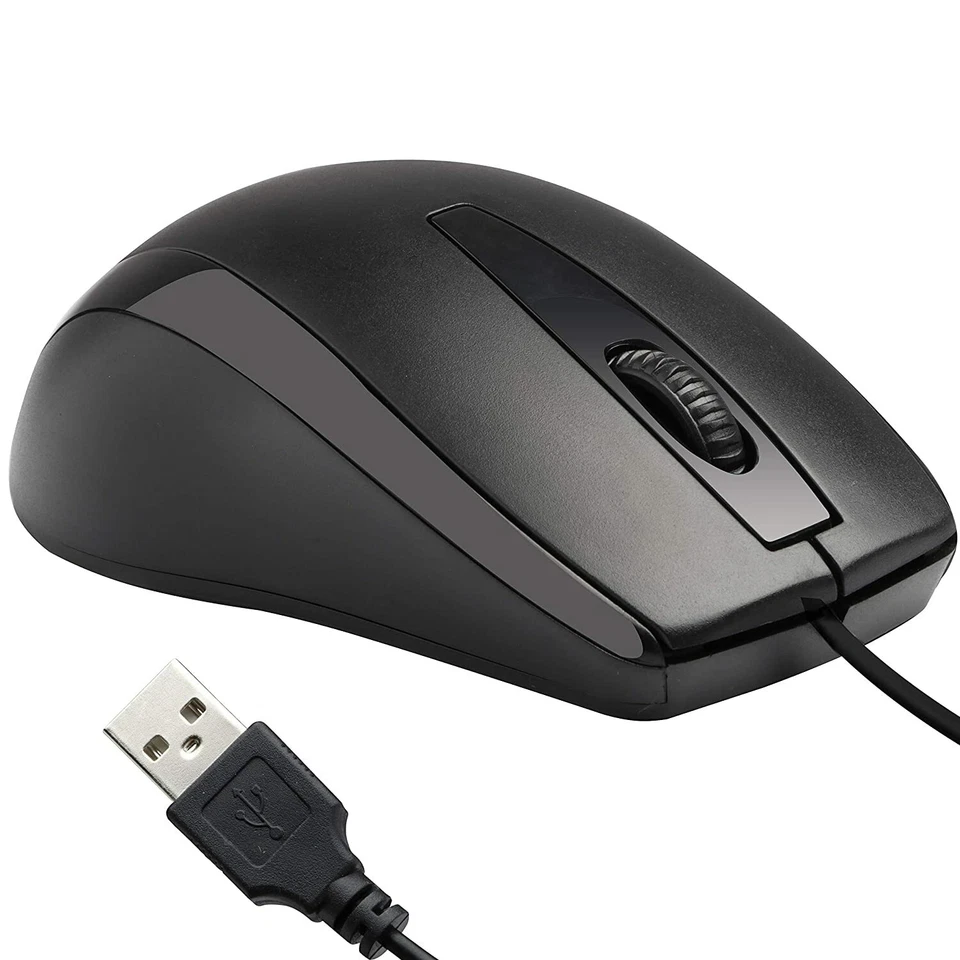 New Zebronics Alex Optical Wired USB Black Mouse 1200 DPI -Free Ship - Image 4 of 4