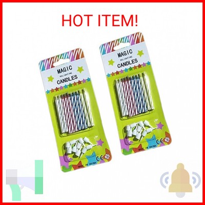 20PCS Magic Trick Relighting Candles Kids Brthday Cake Candle Party Novelty Joke