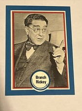 #106 BRANCH RICKEY Cardinals Shakeys Pizza HOF/Baseball's All-Time Greats Card