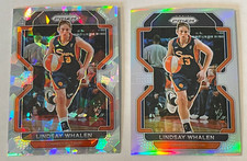 (2) 2022 Panini Prizm WNBA Lindsay Whalen #50 CRACKED ICE & SILVER PRIZM