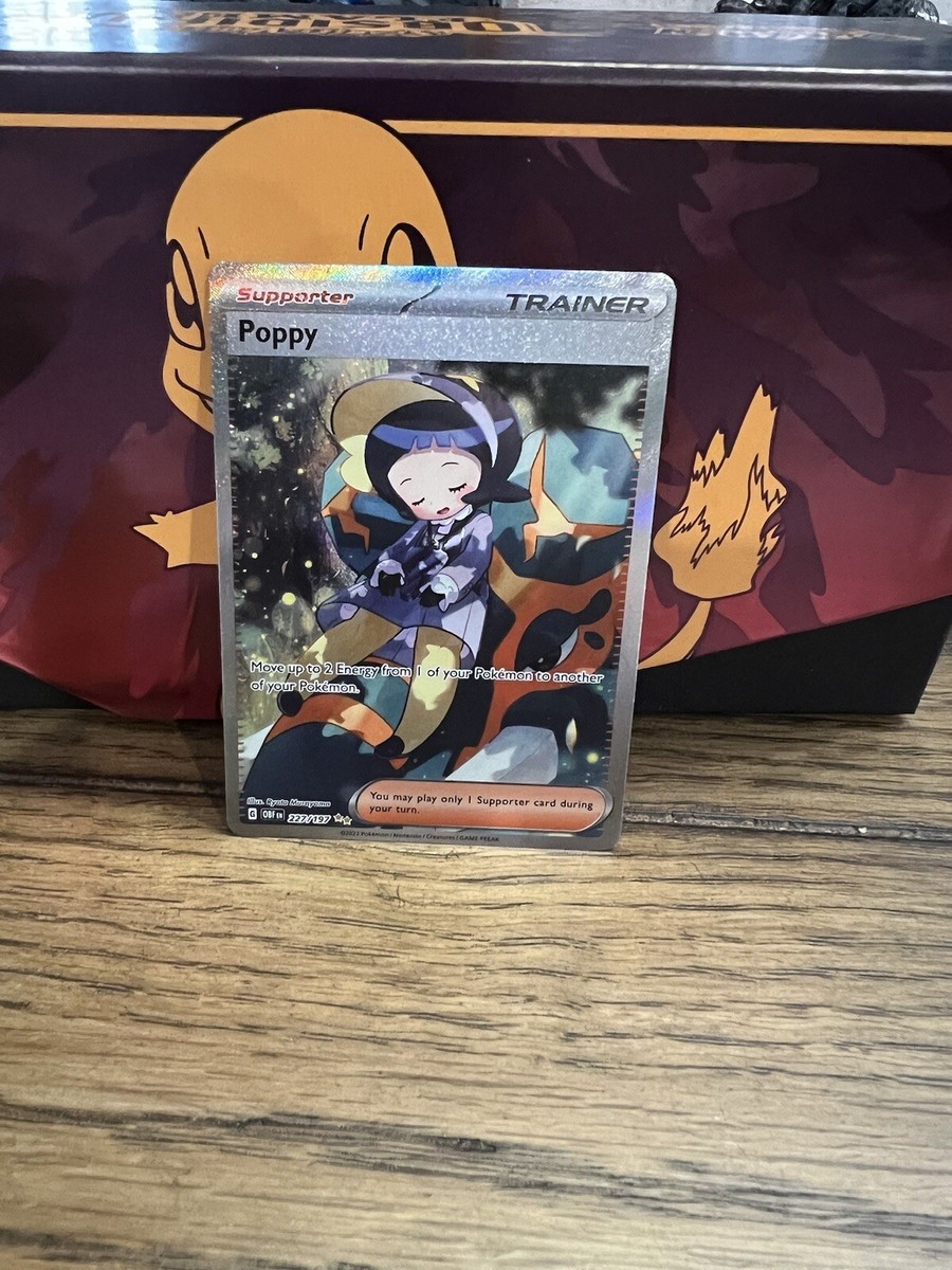 高価値 Obsidian TCG Pokemon Flames Special 227/197 Poppy ピンズ・ピンバッジ・缶バッジ