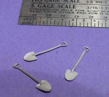 S SCALE Sn3 1/64  SPADE SHOVELS WISEMAN MODEL SERVICES DETAIL PARTS: S426