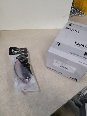 Box of 10  Bolle Rush+ Small Safety Glasses White/Pink Temples CSP Anti-Fog Lens