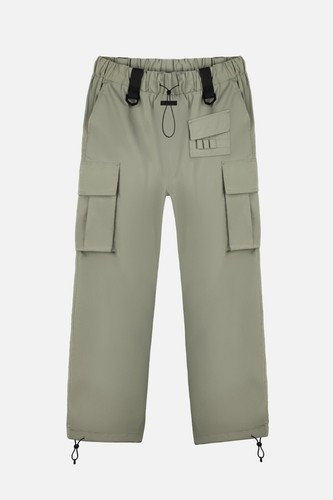 Size 34- Men's Black Tailor N1 Cargo Windbreaker Adjustable Pants Black & Green - 第 23/24 張圖片