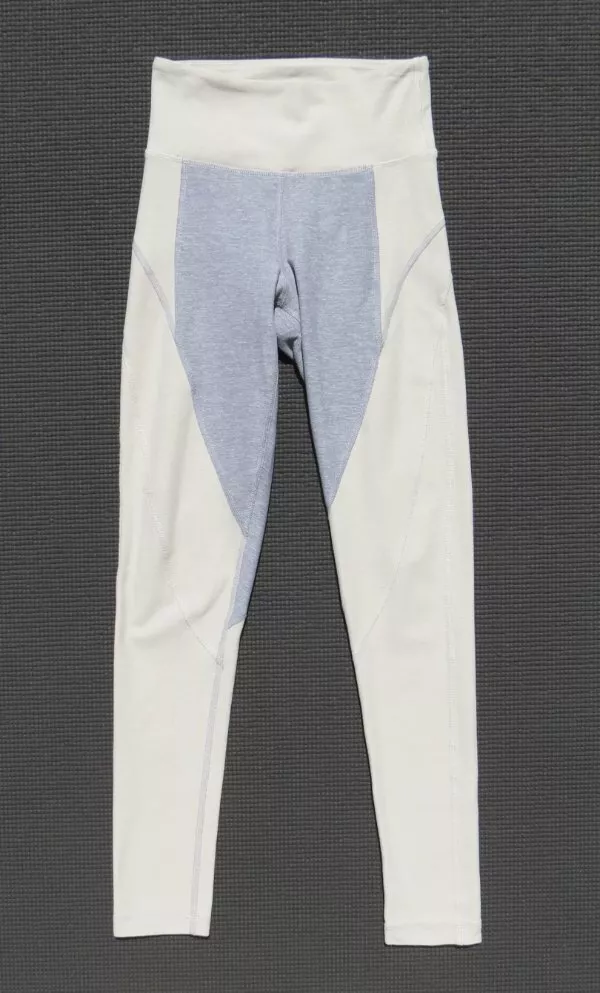 aritzia the constant heather beige 7/8 crop tights pants