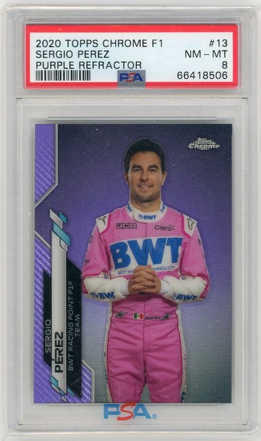 Sergio Pérez 2020 Topps Chrome Formula 1 Purple Refractor