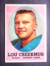Lou Creekmur #81 Topps 1958 Football Card (Detroit Lions)