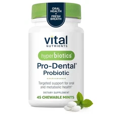 Hyperbiotics Pro Dental Probiotic: BLIS K12 & M18 for Fresh Breath, Gums, Teeth