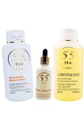 Harmonie 55H+ Skincare Set Lotion 500ml Serum, , Glycerin 500 Ml