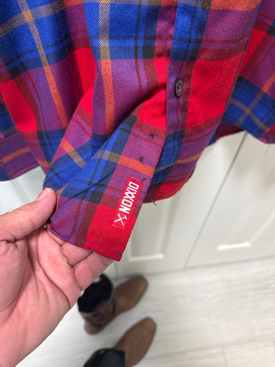 Dixxon Flannel Co The Bundy Al Bundy Plaid Shirt Mens XL Red Blue D-Tech XL View 5