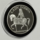 Lady Godiva Artistic Collector Rare Coin 1 Troy Oz .999 Fine Silver Round Medal
