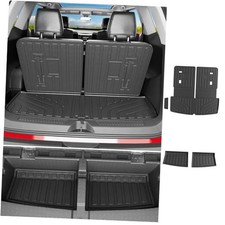 6 7 Seats Cargo Mat Compatible with 17-23 GMC Acadia Cargo Mat Lower Trunk Mat