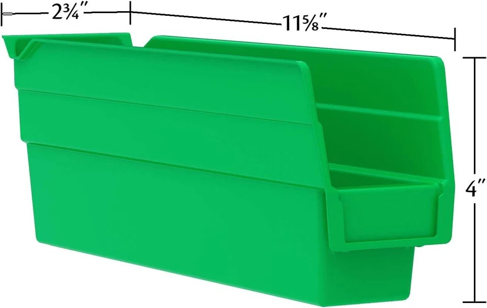 Caixas de armazenamento 12 x 3 x 4 pol, pacote com 24, para organizar cozinha | Despensa - Imagem 4 de 4