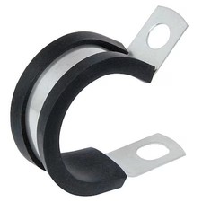 Cable Clamp, Steel, 1-1/2 In Bundle Dia., Black, 25 Pk, Col2409z1