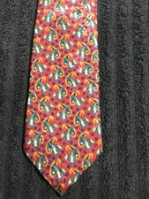 CHRISTIAN DIOR Monsieur Vintage Men Silk Tie Made in USA