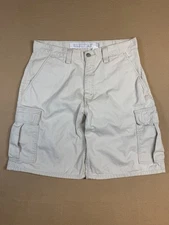 Vintage Levi's Silvertab Mens Cargo Shorts Size 33 Baggy Beige Skater