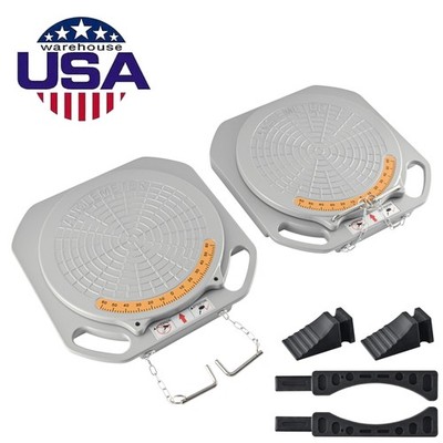 11,000 LBS One Set Alignment Turn Plate Table for Passenger Car 14'' Dia.